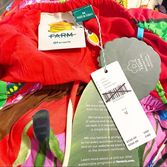 Anthropologie Farm Rio Palila Fringed Midi Dress - Picture 8 of 8